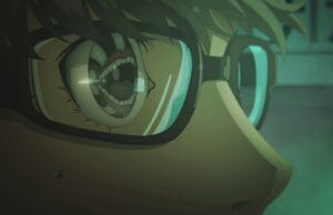 Atlus создает полноценный ремейк Persona 4 Golden с учетом опыта Persona 3 Reload Кадр из аниме-сцены Persona 4 Revival, где тень с огромным ртом и языком отражается в очках главного героя