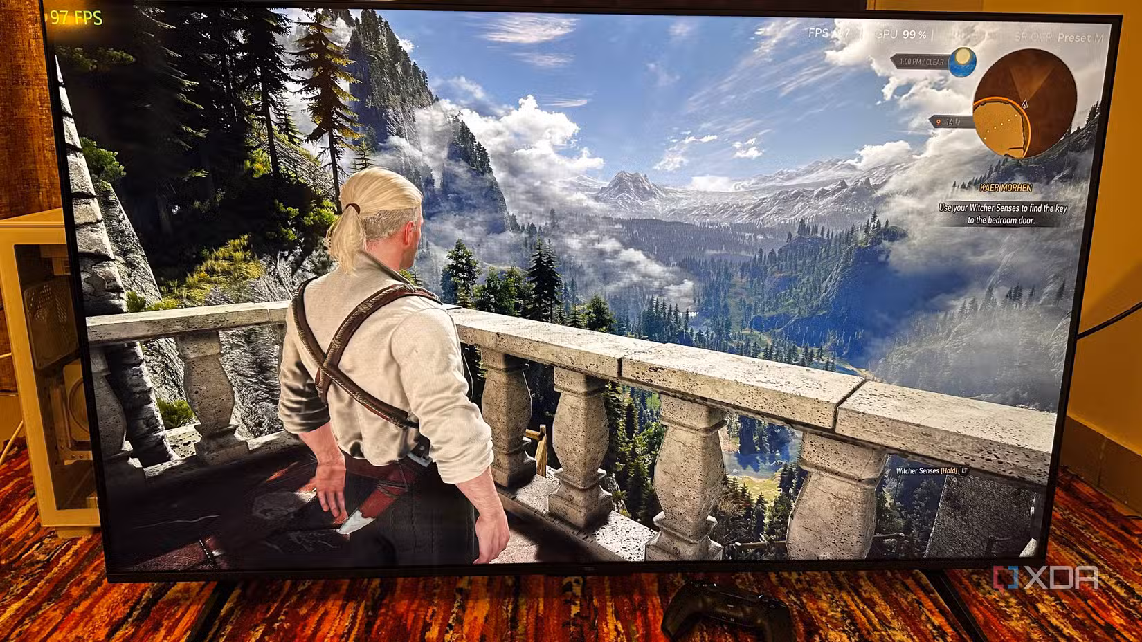 The Witcher 3 на экране 4K телевизора