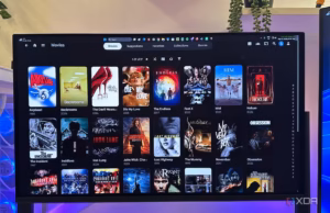 Как настроить профили в стиле Netflix на медиасервере Jellyfin Интерфейс веб-браузера Jellyfin на мониторе