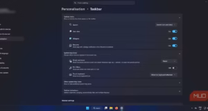 Как оптимизировать панель задач и меню «Пуск» в Windows 11 Настройки панели задач в Windows 11