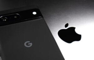Как передавать качественные фото и видео с Android на iPhone Логотипы Google и Apple на одном фоне
