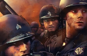 Мини-сериал The Liberator как недооцененная военная драма на Netflix Кадр из сериала The Liberator, демонстрирующий анимационный стиль