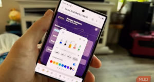 Новые функции Samsung Notes в One UI 9 работают без S Pen интерфейс Samsung Notes на смартфоне Galaxy Z Fold 8