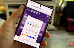 Новые функции Samsung Notes в One UI 9 работают без S Pen интерфейс Samsung Notes на смартфоне Galaxy Z Fold 8