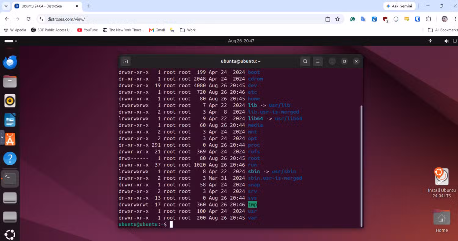 интерфейс рабочего стола Lubuntu с запущенными приложениями