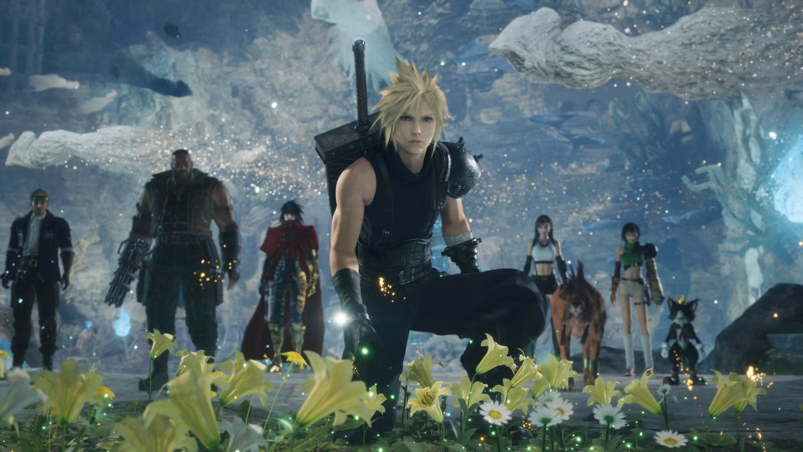 Наоки Хамагути и Тэруки Эндо на презентации Final Fantasy 7 Revelation